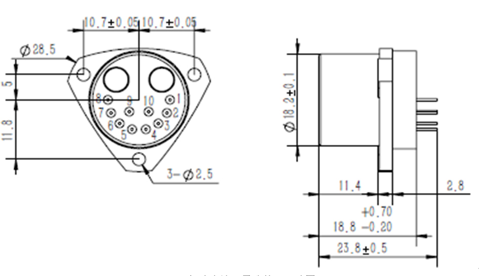 Quartz Accelerometer Dimension