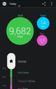 Pedometer function