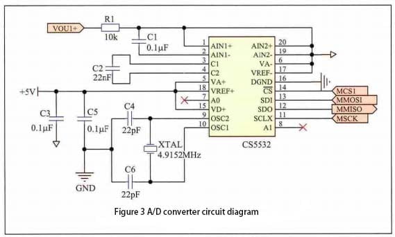 tilt sensor A D converter circuit diagram