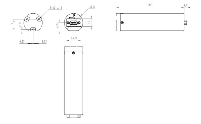 Dimensional Drawing Of North Seeking Mems North seeker For Gyro Tools
