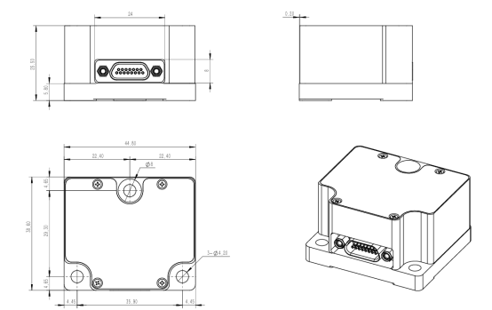 ER-MNS-06A Low cost MEMS north seeker for Heading machine