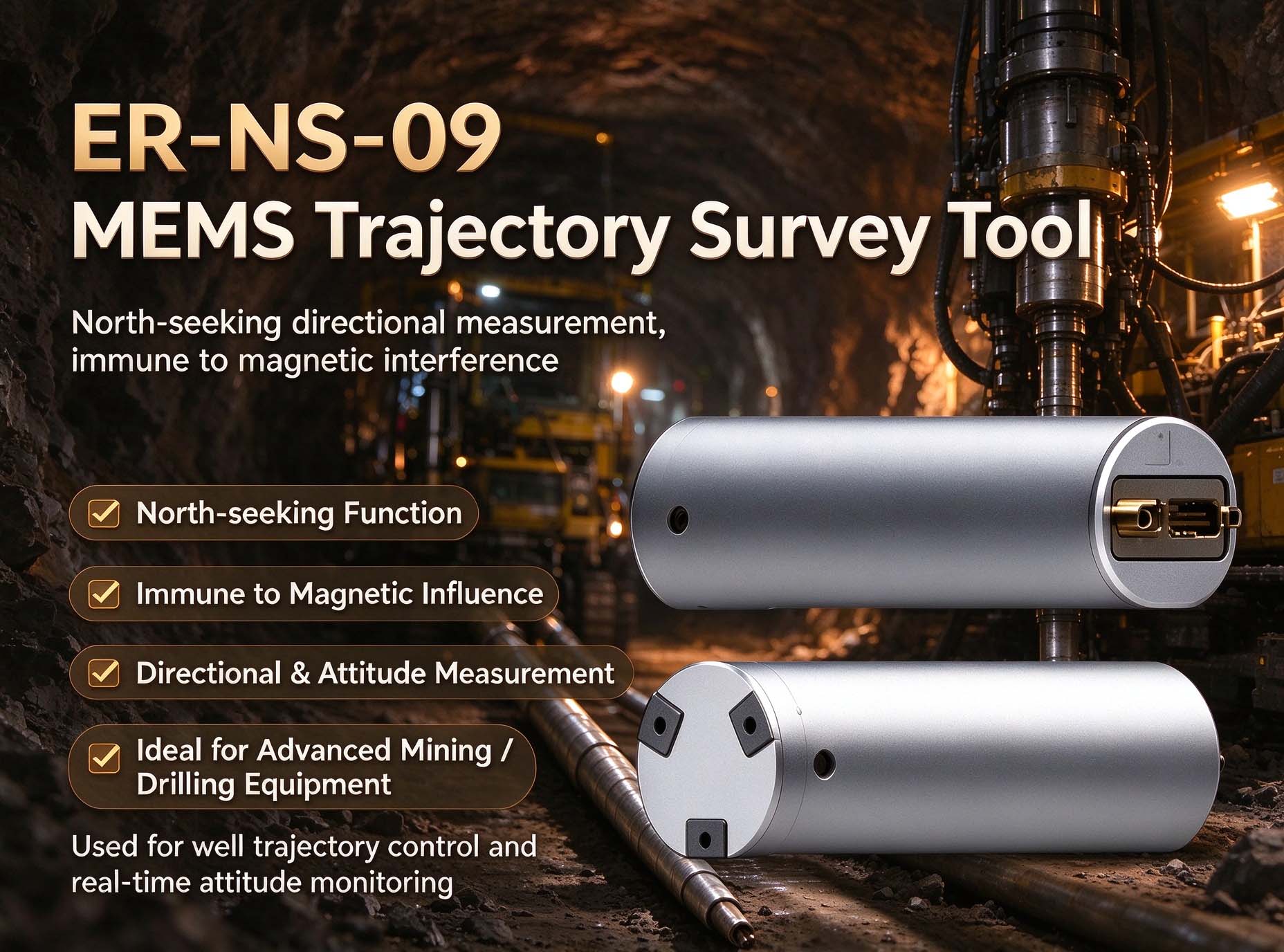 ER-MNS-09 MEMS Directional Module for Mining Trajectory Measurement
